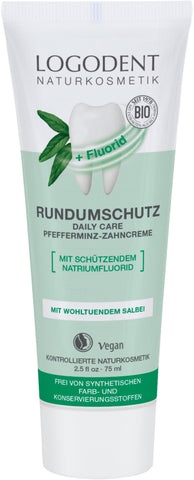 LOGONA Zahncreme Rundumschutz Pfeffermi.