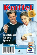 Kniffelblock (1 Stk für 600 Spiele)