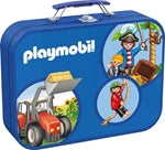 Playmobil, Puzzle-Box blau 2x60 Teile 2x100 Teile