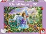 Prinzessin mit Einhorn und Schloss 150 Teile