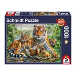 Tiger und Welpen 1000 Teile