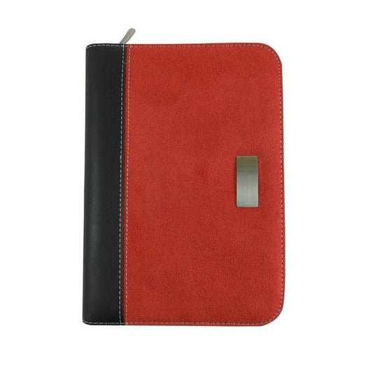 Pantera A5 Schreibmappe aus Velourleder mit Schreibblock