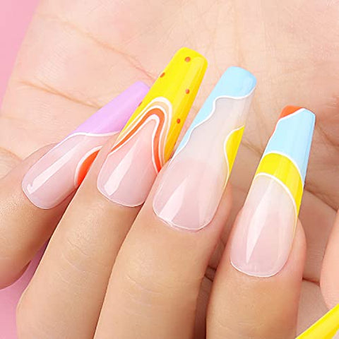 AIMEILI UV LED Gellack mehrfarbig ablösbarer Gel Nagellack Neon Gel Polish Set Kit - 6 x 10ml - Set Nummer 12