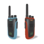 Walkie-Talkies mit Taschenlampe blau/rot