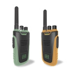 Walkie-Talkies mit Taschenlampe grün/orange