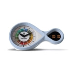 Analoger & digitaler Wecker hellblau