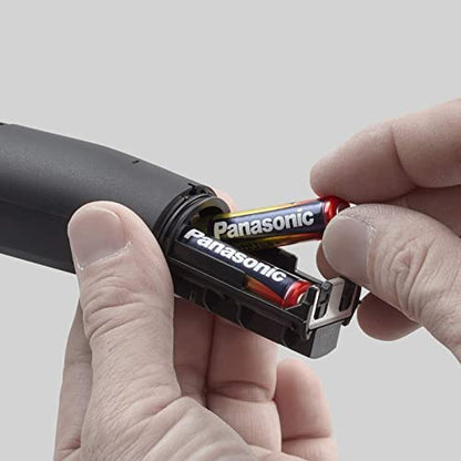 Panasonic Er-Gn300K503 Brauentrimmer für trockene und nasse Nase, Schwarz, 3,8 x 3,4 x 16,4 cm, für Herren.