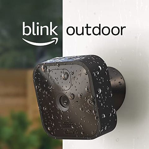 Blink Outdoor – kabellose, witterungsbeständige HD-Überwachungskamera mit zwei Jahren Batterielaufzeit und Bewegungserfassung, funktioniert mit Alexa | Zusatzkamera für bestehende Blink-System-Kunden