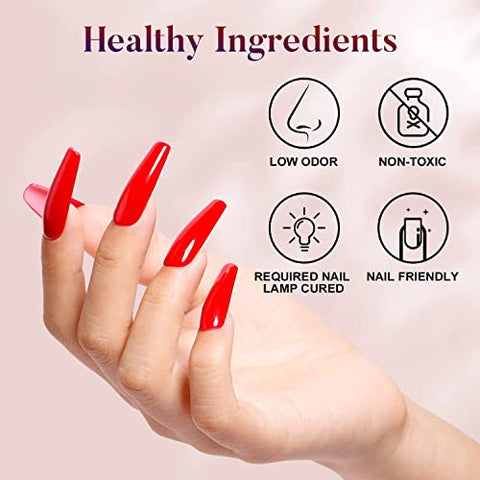 AIMEILI UV LED Gellack Gel Nagellack Base & No Wipe Top Coat Unterlack & Überlack Set Gel Polish 2×8ml