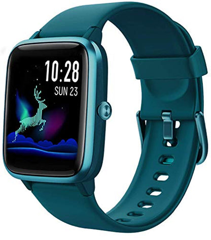 Smartwatch, Fitness Armband Voll Touchscreen 5ATM Wasserdicht, Damen Herren Smart Watch für Android IOS, Fitness Uhr mit Pulsmesser Schlafmonitor Stoppuhr Musiksteuerung,Sportuhr Aktivitätstracker