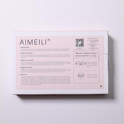 AIMEILI UV LED Gellack mehrfarbig ablösbarer Gel Nagellack Neon Gel Polish Set Kit - 6 x 10ml - Set Nummer 12
