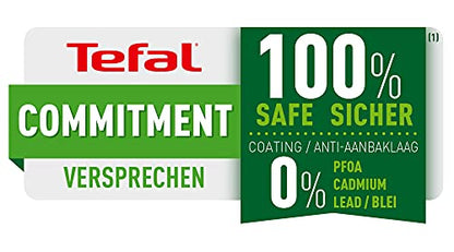Tefal C69506 Hard Titanium Plus Pfanne | 28 cm | antihaftbeschichtet | Aluminium | schwarz