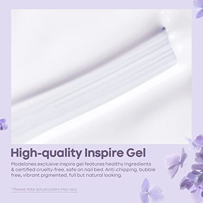 Modelones UV Nagellack Weiß, 15ml 1Pc Gel Shellac Gellack für UV/LED Nagellampe Soak Off Langlebige French Maniküre gelnägel All-MatchStil, Salon & Heimgebrauch Nail Art DIY