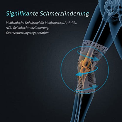 NEENCA kniebandage, Komprimierte Kniebandagen für Männer Frauen mit Patella Gel Pads & Seitenstabilisatoren Kniestütze,Medizinischer Knieschützer für Laufen, Meniskusriss,ACL,Arthritis