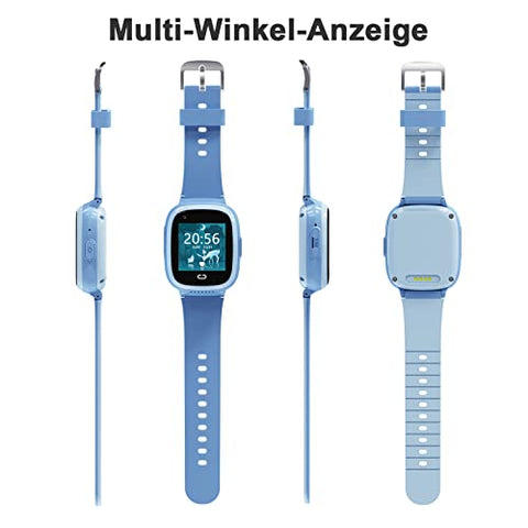 Kopie von PTHTECHUS® Kinder Smartwatch Telefon mit GPS 4G, Videoanruf Sprachchat Kinder Anrufen Uhr mit GPS Tracker SOS Kamera APP-Verwaltung Armband Kompatibel Android und IOS für Jungen Mädchen Geschenk