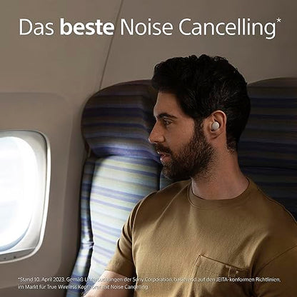 Sony WF-1000XM5 Kabellose Noise Cancelling Kopfhörer, Bluetooth, In-Ear-Kopfhörer, Mikrofon, bis zu 24 Stunden Akkulaufzeit, Schnellladefunktion, IPX4, iOS & Android kompatibel - Silber