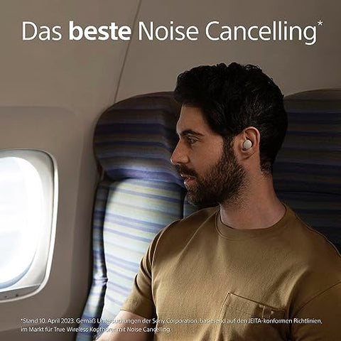 Sony WF-1000XM5 Kabellose Noise Cancelling Kopfhörer, Bluetooth, In-Ear-Kopfhörer, Mikrofon, bis zu 24 Stunden Akkulaufzeit, Schnellladefunktion, IPX4, iOS & Android kompatibel - Silber