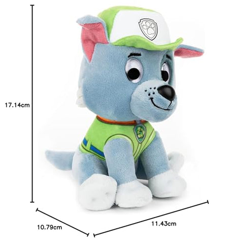GUND PAW Patrol Rocky Plüschtier, 15 cm - hochwertiges Kuscheltier für Fans der beliebten TV-Serie, ab 1 Jahr empfohlen