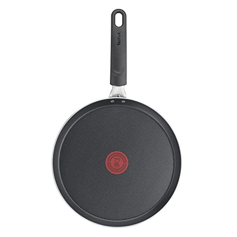 Tefal B56410 Day by Day On Crêpepfanne | 25 cm | Antihaftbeschichtung | Thermo-Signal | für alle Herdarten AUßER Induktion | Aluminium | Schwarz