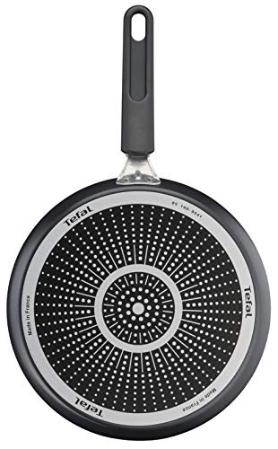 Tefal B56410 Day by Day On Crêpepfanne | 25 cm | Antihaftbeschichtung | Thermo-Signal | für alle Herdarten AUßER Induktion | Aluminium | Schwarz
