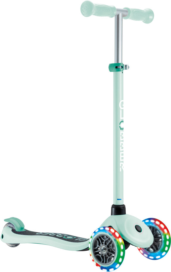 Globber Mini Scooter | Primo Lights | Dark Mint - Mint