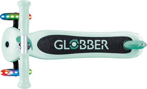 Globber Mini Scooter | Primo Lights | Dark Mint - Mint