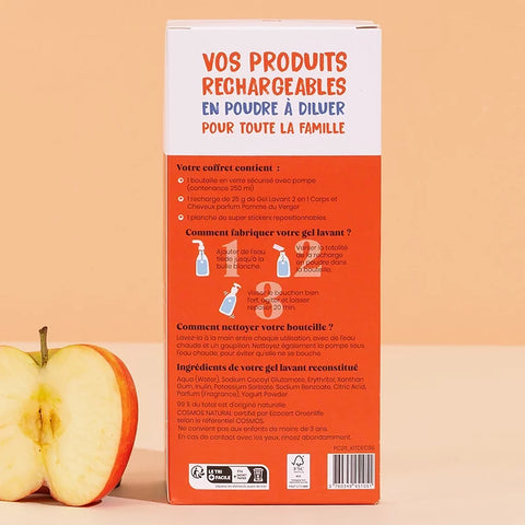 Entdeckungsset 2-in-1 Waschgel Kinder Apfel aus dem Obstgarten - Pimpant