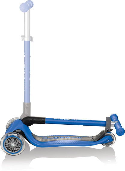 Globber Mini Scooter | Primo Foldable | Anodized T-Bar | Marineblau