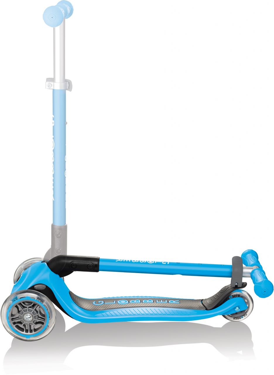 Globber Mini Scooter | Primo Foldable | Anodized T-Bar | Himmelblau