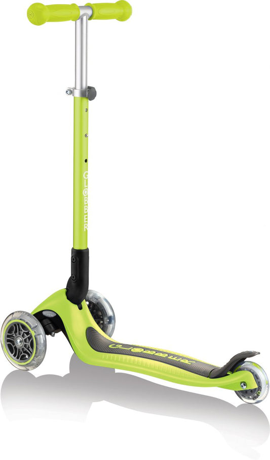 Globber Mini Scooter | Primo Foldable | Anodized T-Bar | Limettengrün