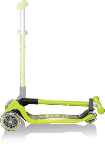 Globber Mini Scooter | Primo Foldable | Anodized T-Bar | Limettengrün