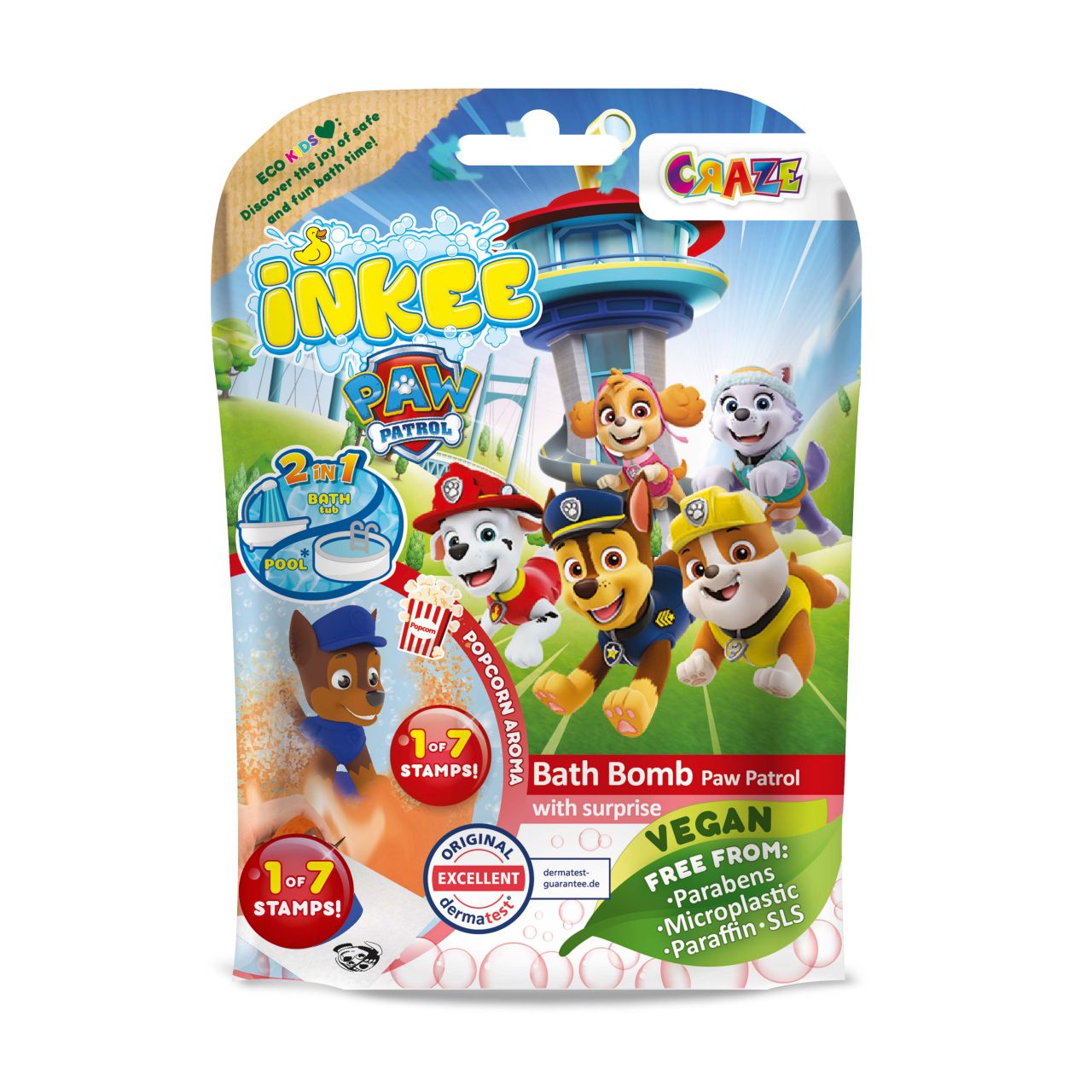 Inkee Überraschungs-Badekugel Paw Patrol