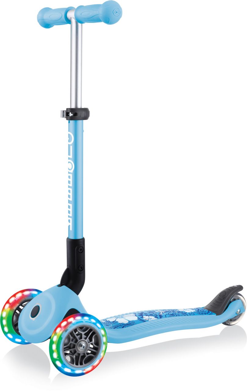 Globber Mini Scooter | Junior Foldable Fantasy Light | Pastel blau