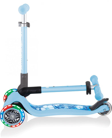 Globber Mini Scooter | Junior Foldable Fantasy Light | Pastel blau