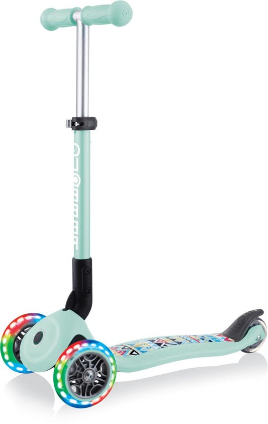 Globber Mini Scooter | Junior Foldable Fantasy Light | Mint