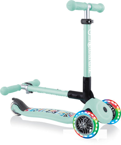 Globber Mini Scooter | Junior Foldable Fantasy Light | Mint