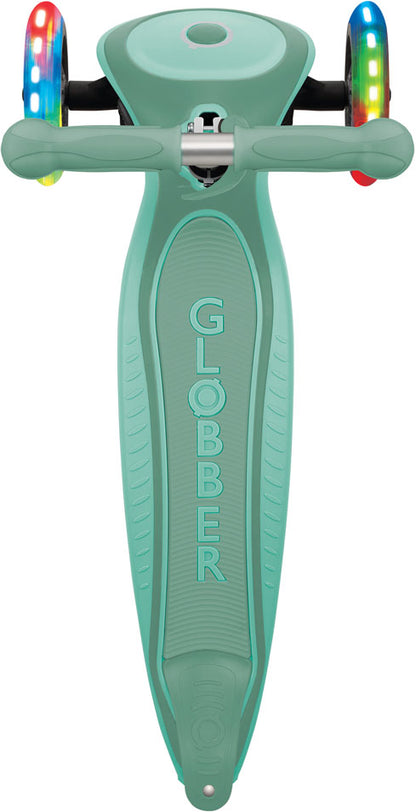 Globber Mini Scooter | Primo Foldable Plus Lights | Mint