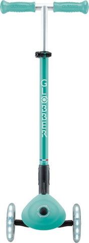Globber Mini Scooter | Primo Foldable Plus Lights | Dark Mint - Mint