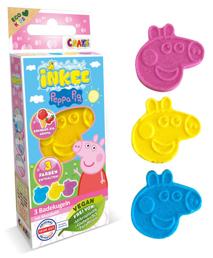 Inkee Badebomben Peppa Pig 3er-Set