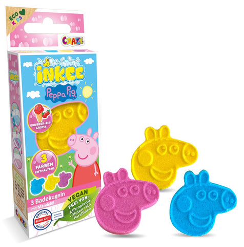 Inkee Badebomben Peppa Pig 3er-Set