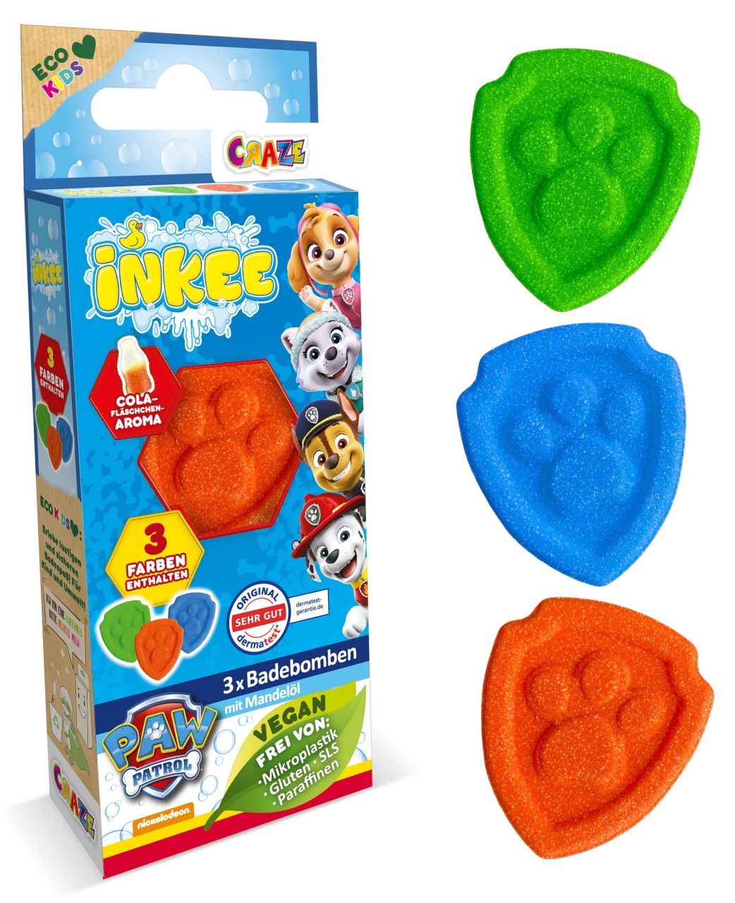 Inkee Badebomben Paw Patrol 3er-Set