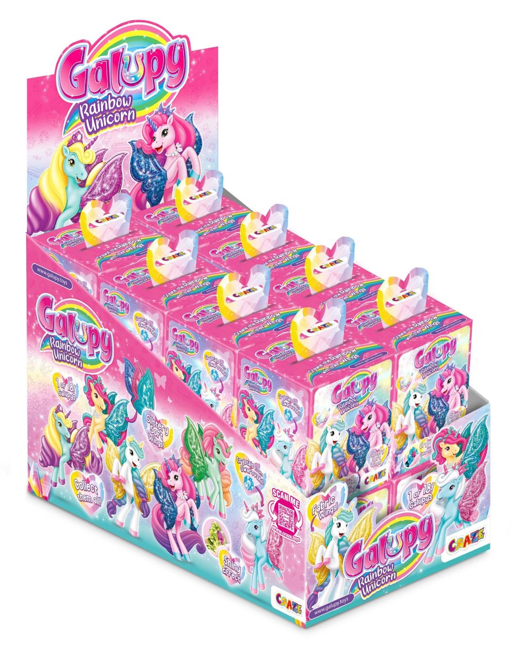 Galupy Unicorn Rainbow im 16er Display