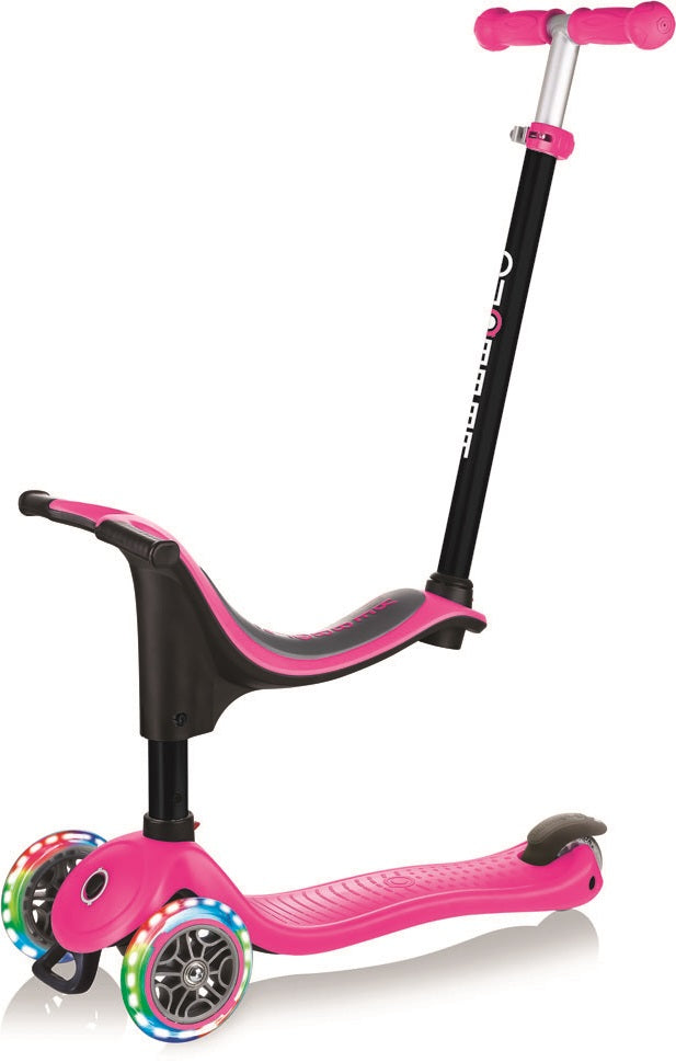 Globber Laufrad / Dreirad | GO UP Sporty Lights with Stabilizer | Pink