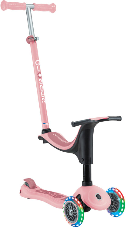 Globber Laufrad / Dreirad | GO UP Sporty Lights | Deep Pastel Pink