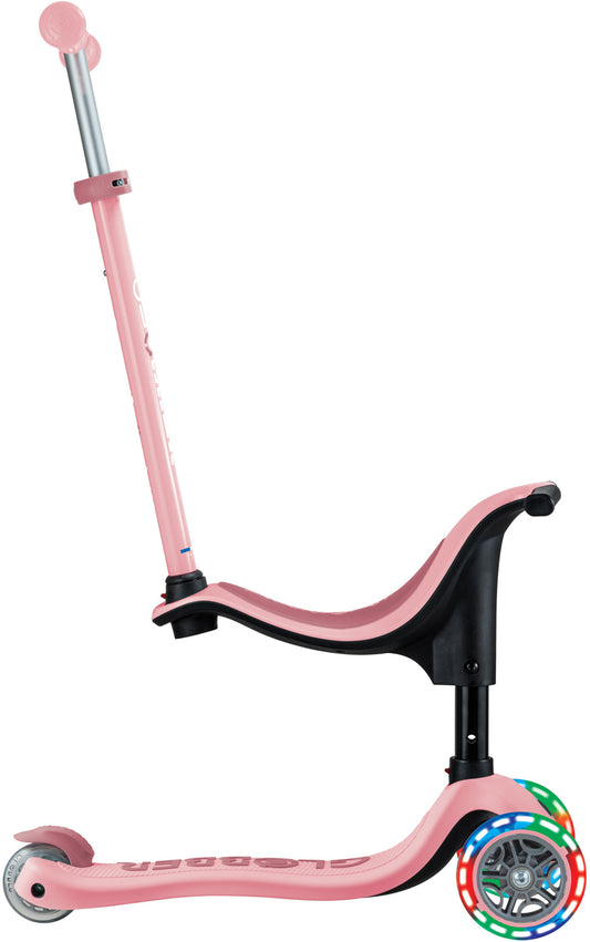 Globber Laufrad / Dreirad | GO UP Sporty Lights | Deep Pastel Pink