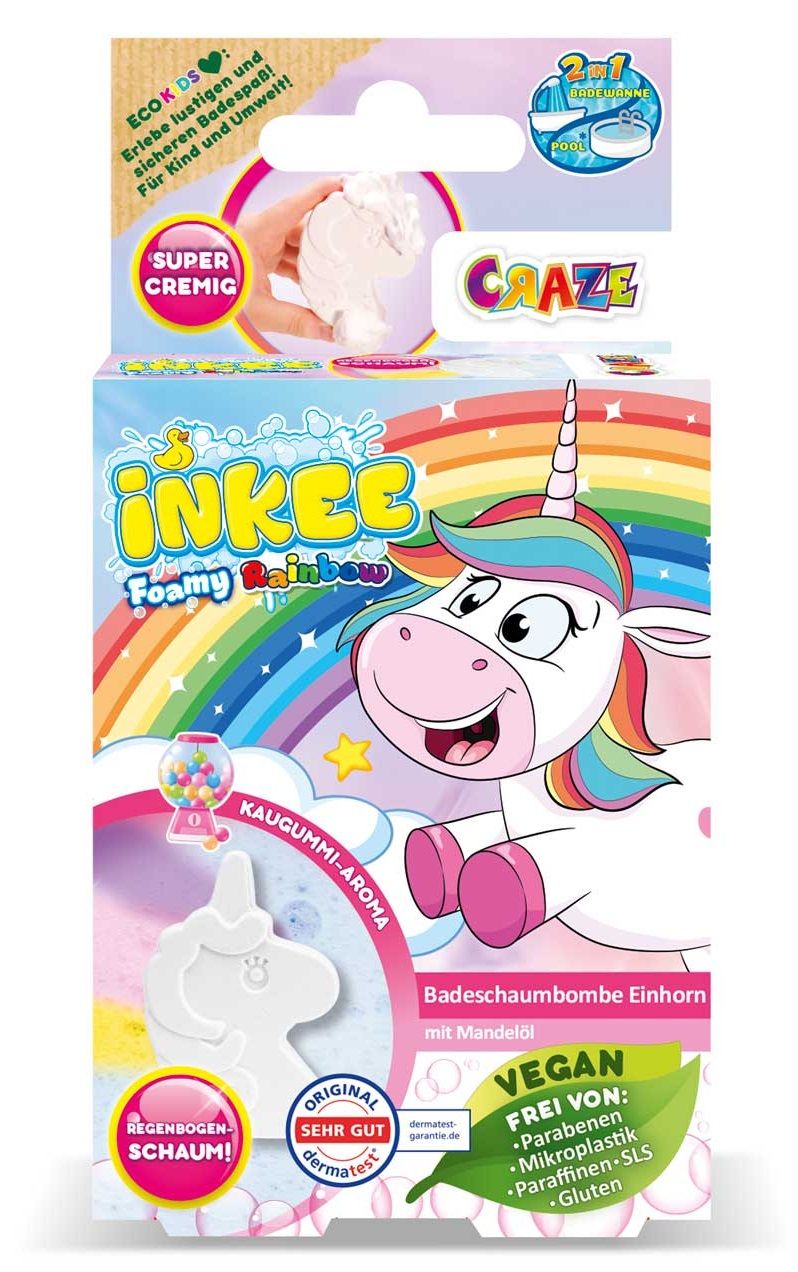 Inkee Badebombe Foamy Unicorn