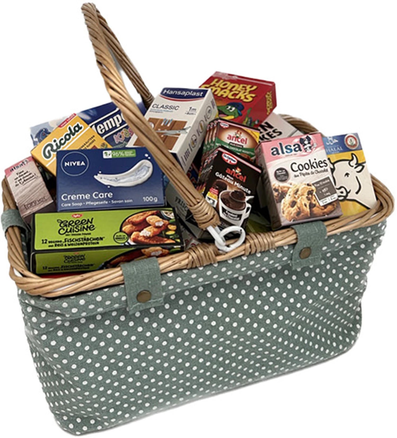 Einkaufskorb Vintage mint