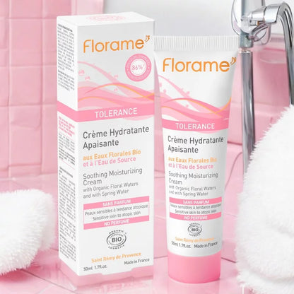 Beruhigende Feuchtigkeitscreme Bio Quellwasser - 50ml - Florame