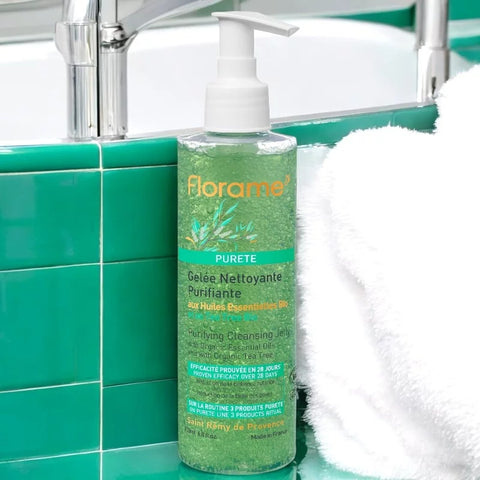 Reinigendes klärenden Gelee Bio Tea Tree & Hamamelis - 200ml - Florame