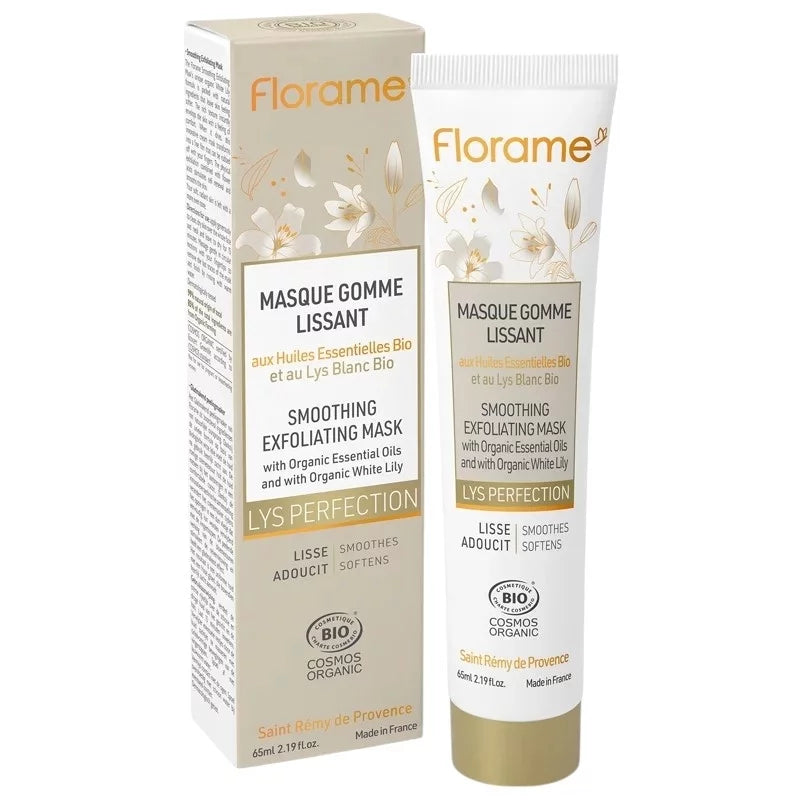 Glättende Peelingmaske BIO weisse Lilie - 65ml - Florame